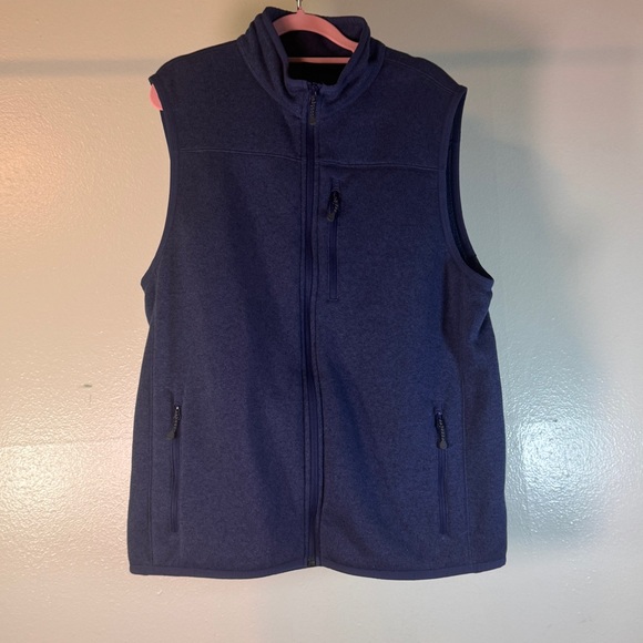 Vineyard Vines Men’s Harbor Fleece Vest - Nautical Navy - Size Medium - Picture 3 of 5